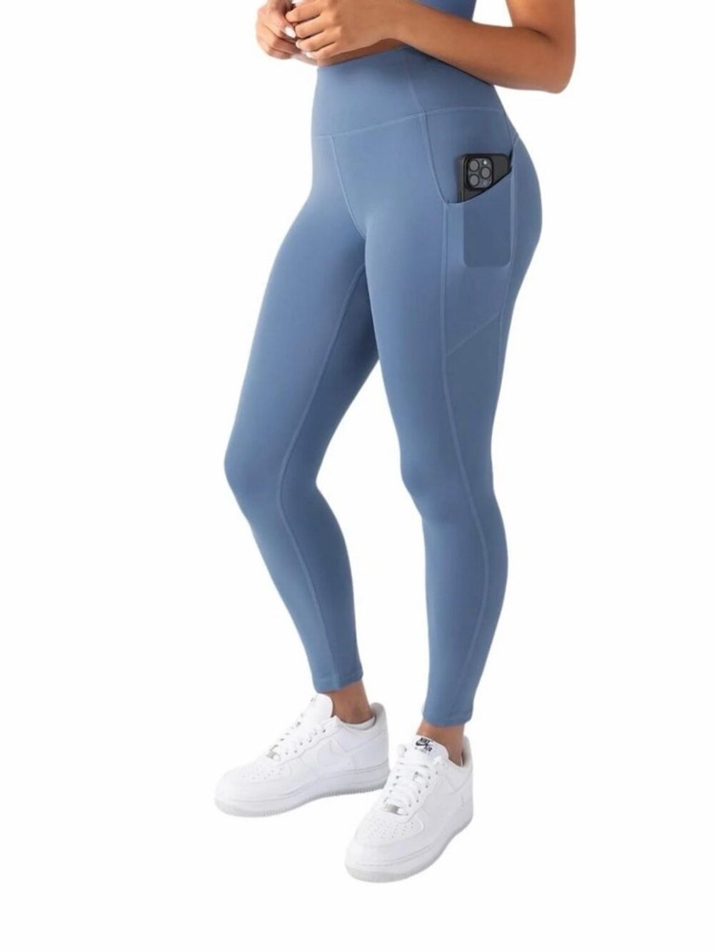 YITTY High-Waist Pocket Leggings Blue XL Activewear